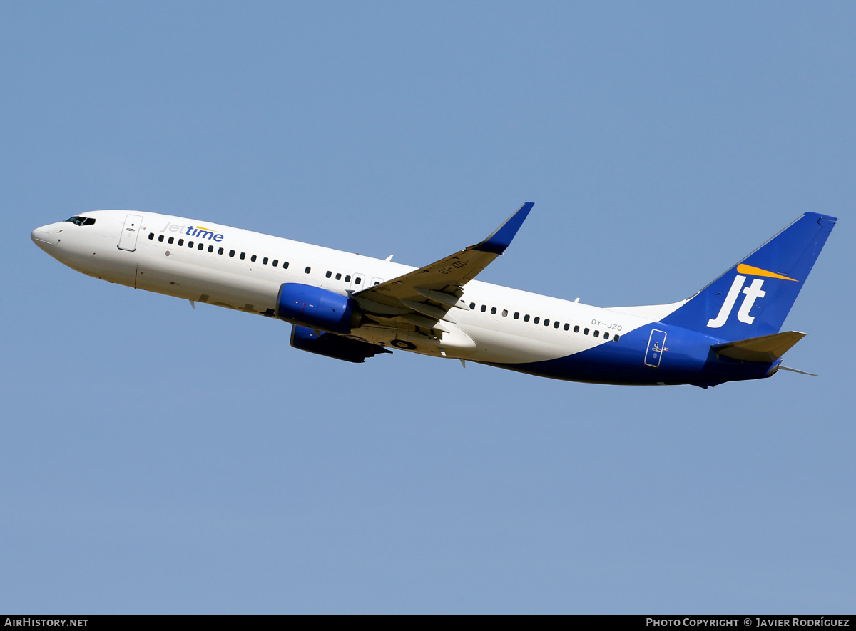 Aircraft Photo of OY-JZO | Boeing 737-8U3 | Jettime | AirHistory.net #459511
