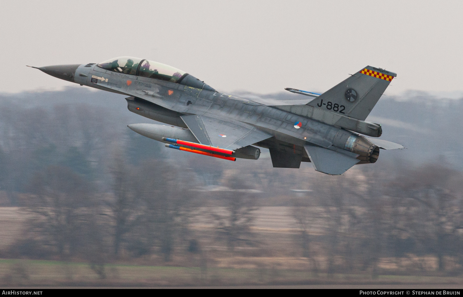 Aircraft Photo of J-882 | General Dynamics F-16BM Fighting Falcon | Netherlands - Air Force | AirHistory.net #459602