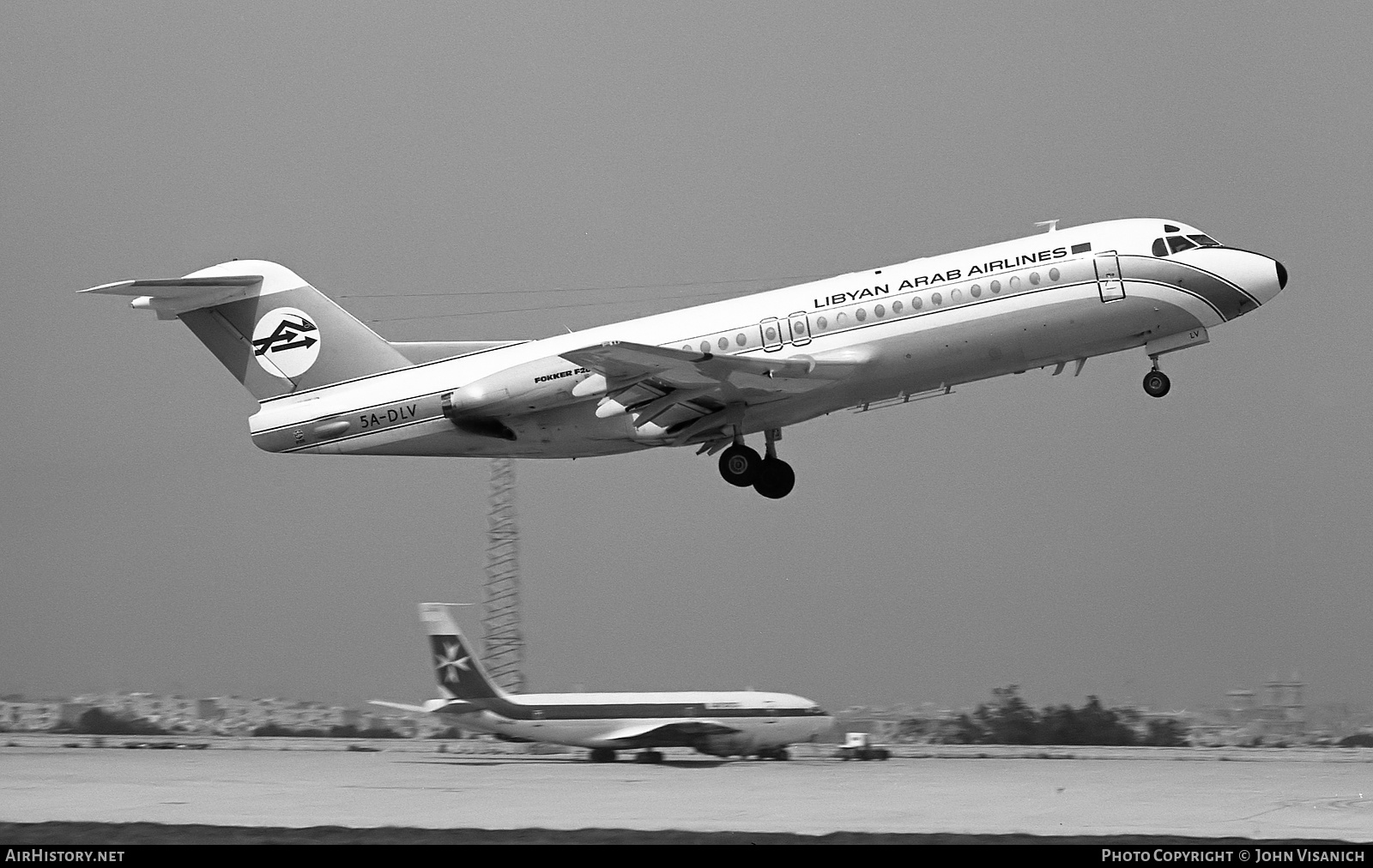 Aircraft Photo of 5A-DLV | Fokker F28-4000 Fellowship | Libyan Arab Airlines | AirHistory.net #459670