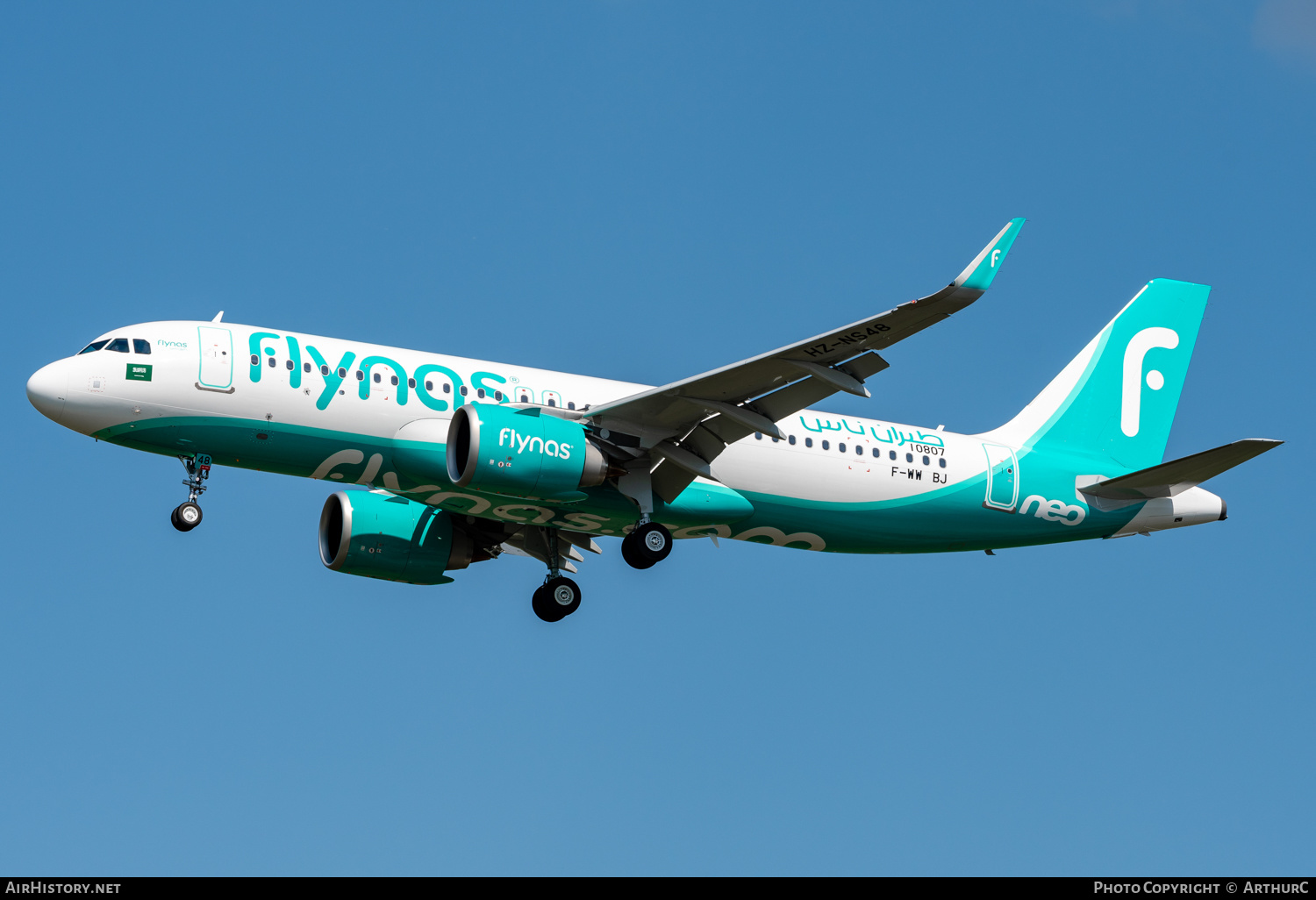 Aircraft Photo of F-WWBJ / HZ-NS48 | Airbus A320-251N | Flynas | AirHistory.net #459782