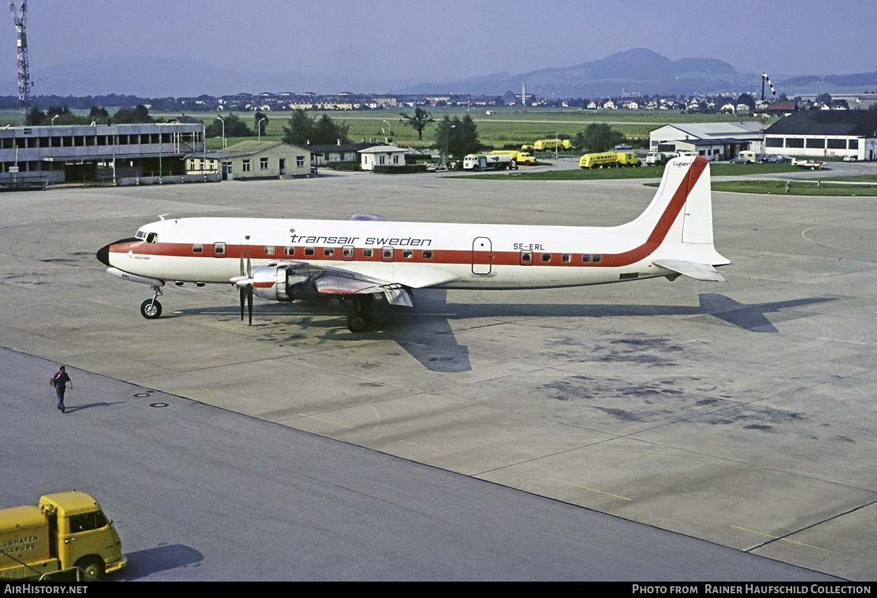 Aircraft Photo of SE-ERL | Douglas DC-7B | Transair Sweden | AirHistory.net #459858