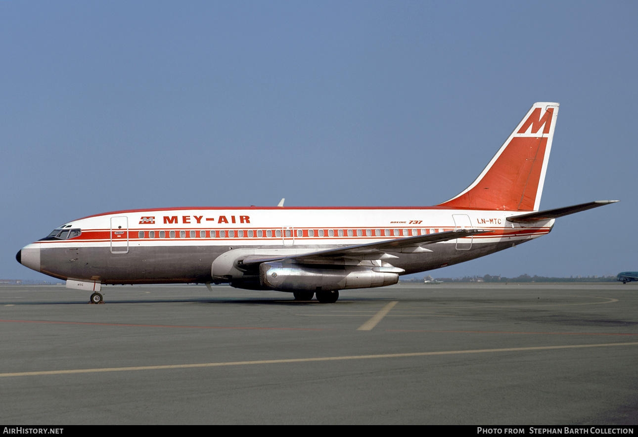 Aircraft Photo of LN-MTC | Boeing 737-2H5 | Mey-Air | AirHistory.net #459877