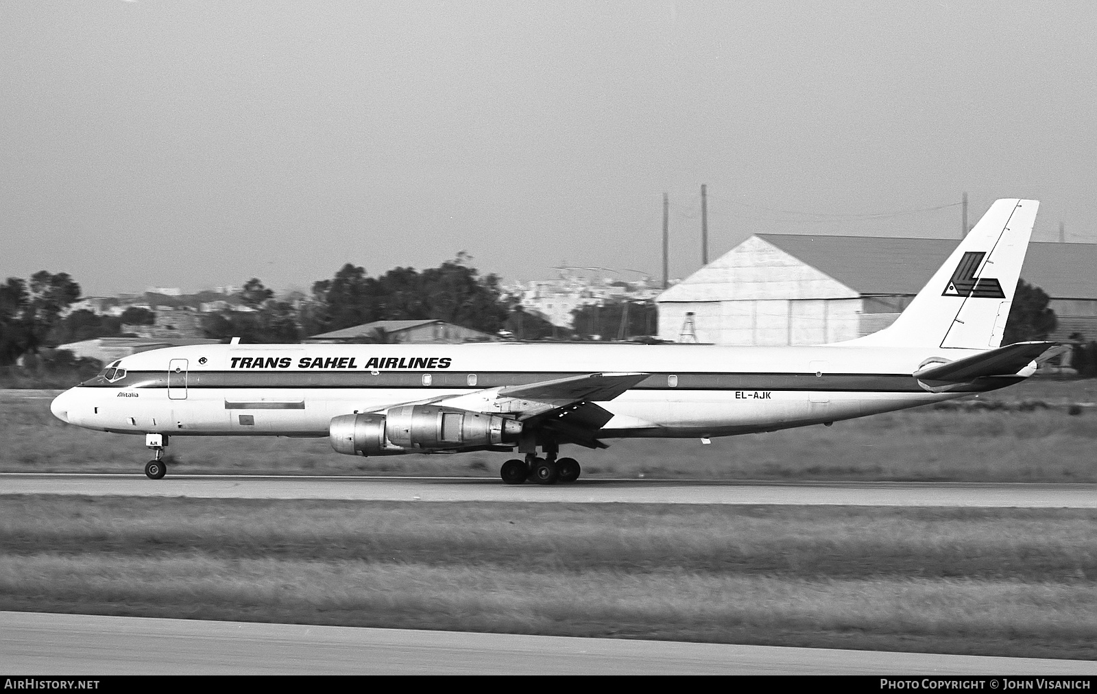 Aircraft Photo of EL-AJK | McDonnell Douglas DC-8-54(F) | Trans Sahel Airlines | AirHistory.net #459925