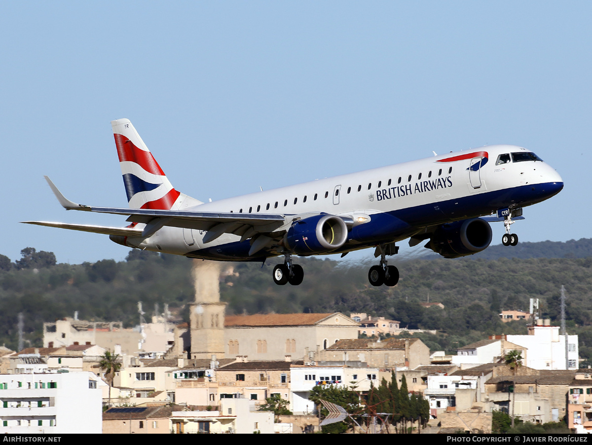 Aircraft Photo of G-LCYR | Embraer 190SR (ERJ-190-100SR) | British Airways | AirHistory.net #459957