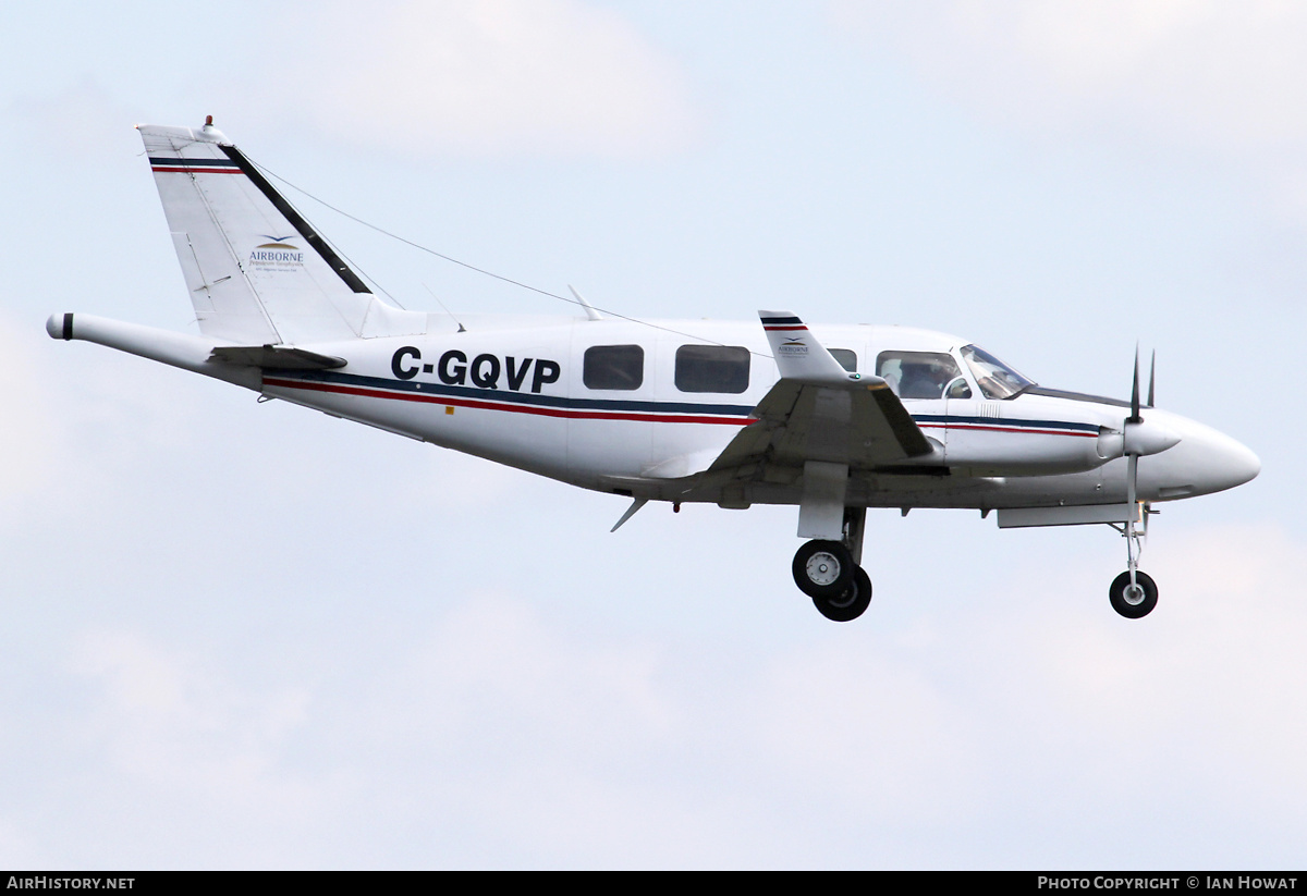 Aircraft Photo of C-GQVP | Piper PA-31-310 Navajo/Geo/Colemill Panther Navajo | Airbourne Petroleum Geophysics | AirHistory.net #459993