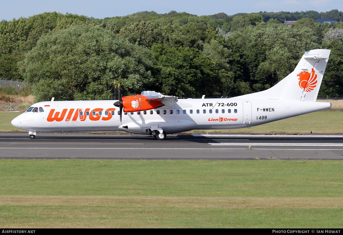 Aircraft Photo of F-WWEN | ATR ATR-72-600 (ATR-72-212A) | Wings Air | AirHistory.net #460001