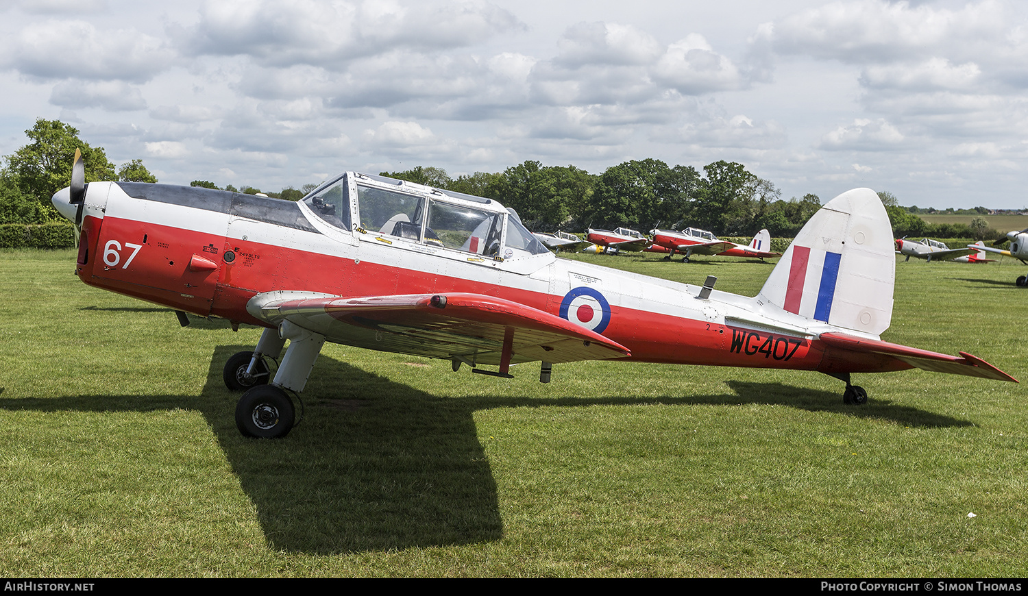 Aircraft Photo of G-BWMX / WG407 | De Havilland Canada DHC-1 Chipmunk Mk22 | UK - Air Force | AirHistory.net #460058
