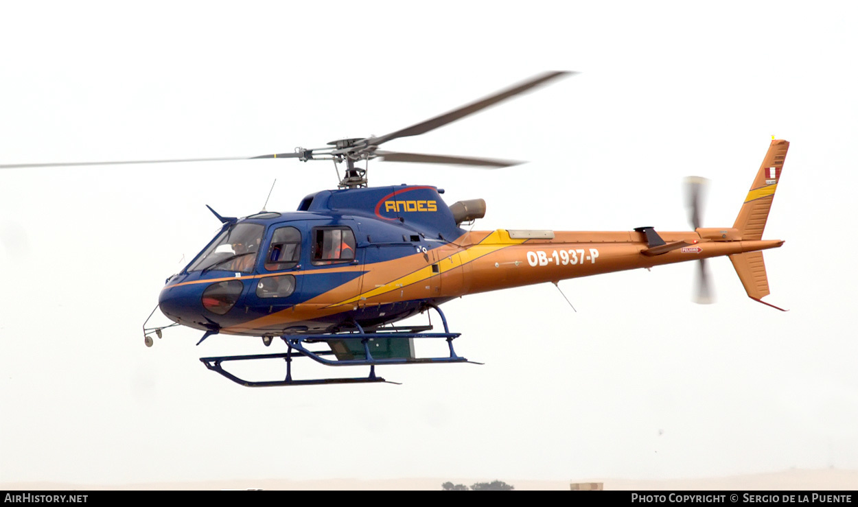 Aircraft Photo of OB-1937-P | Aerospatiale AS-350B-3 Ecureuil | Servicios Aéreos de los Andes | AirHistory.net #460148