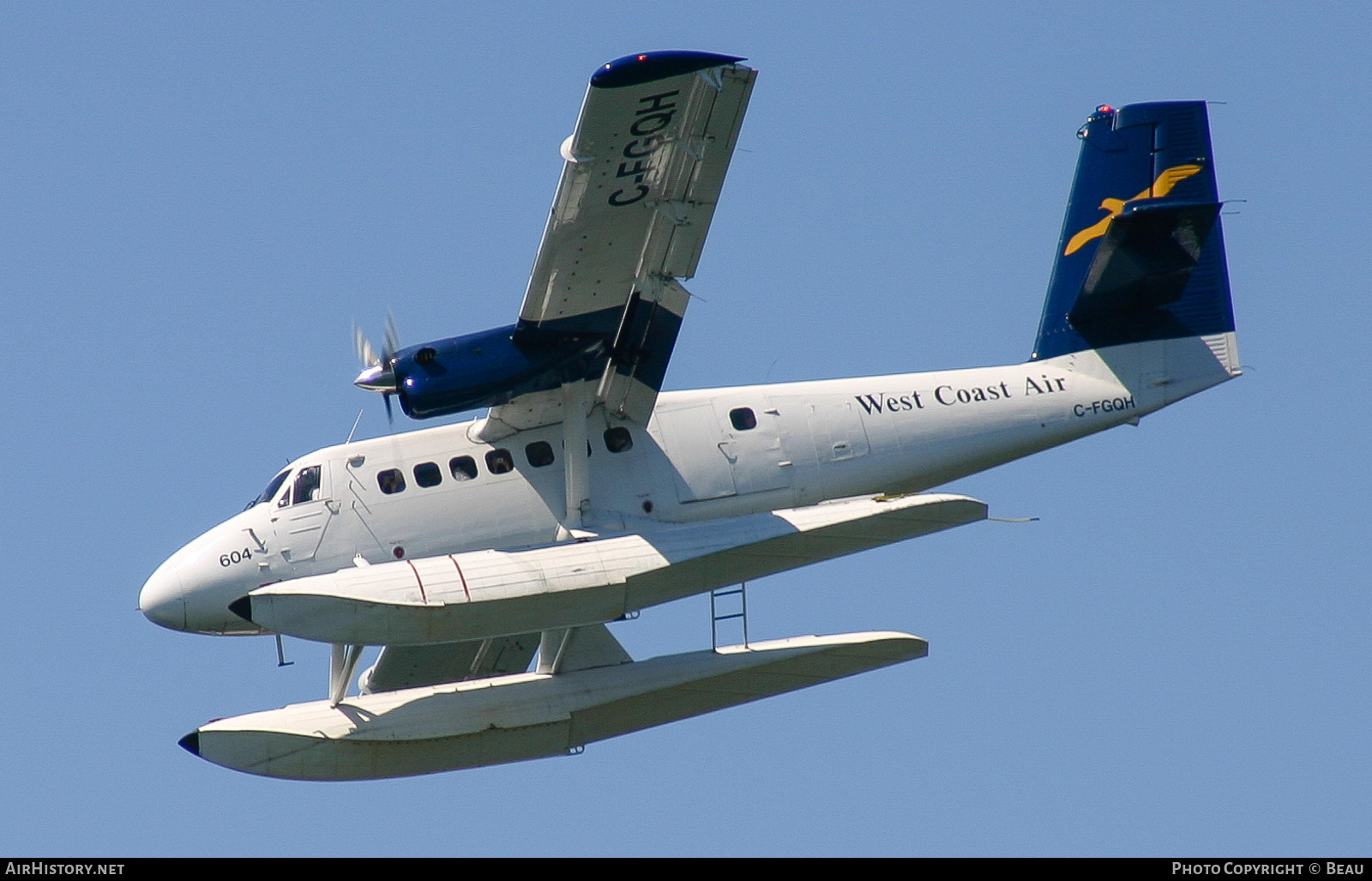 Aircraft Photo of C-FGQH | De Havilland Canada DHC-6-100 Twin Otter | West Coast Air | AirHistory.net #460156