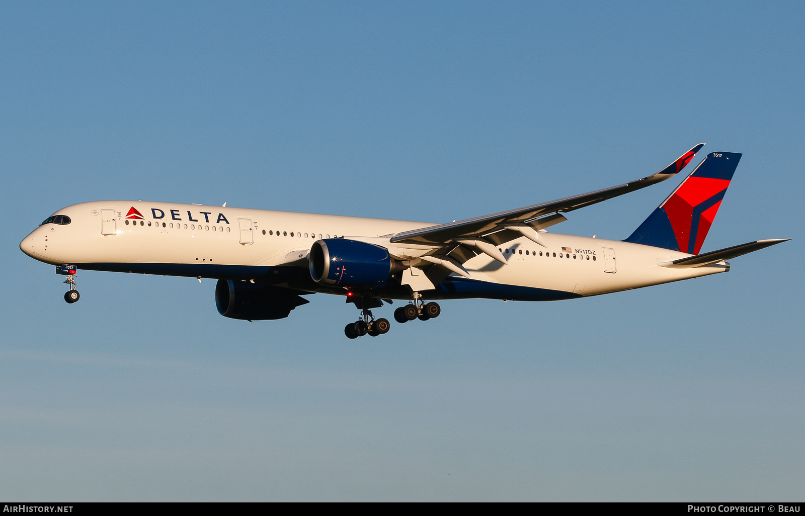 Aircraft Photo of N517DZ | Airbus A350-941 | Delta Air Lines | AirHistory.net #460162