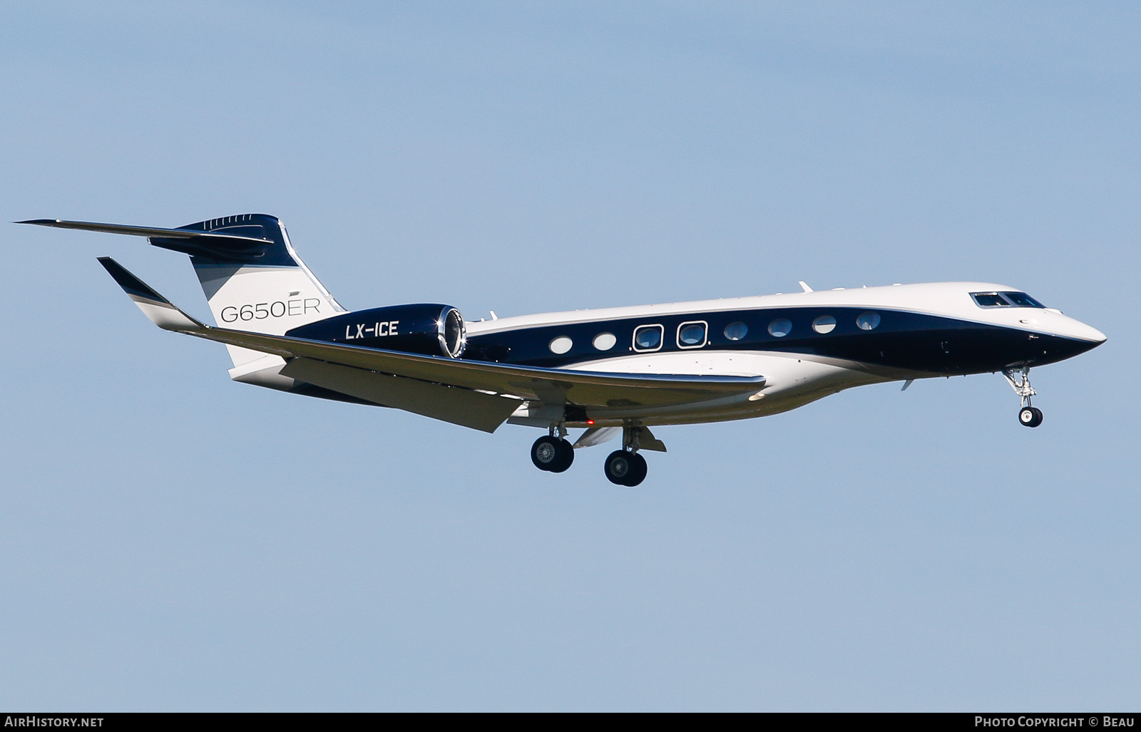 Aircraft Photo of LX-ICE | Gulfstream Aerospace G650ER (G-VI) | AirHistory.net #460169