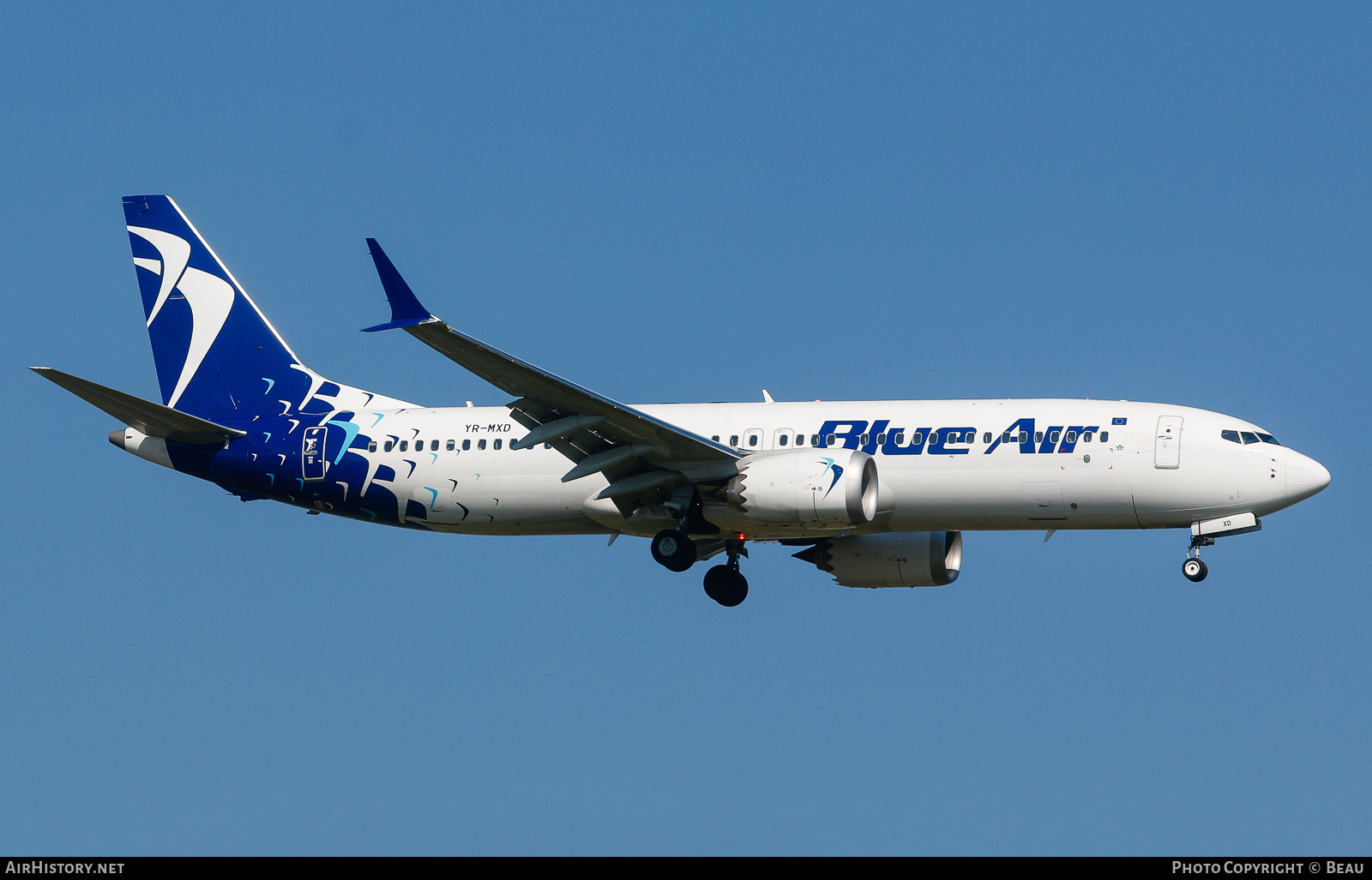 Aircraft Photo of YR-MXD | Boeing 737-8 Max 8 | Blue Air | AirHistory.net #460173