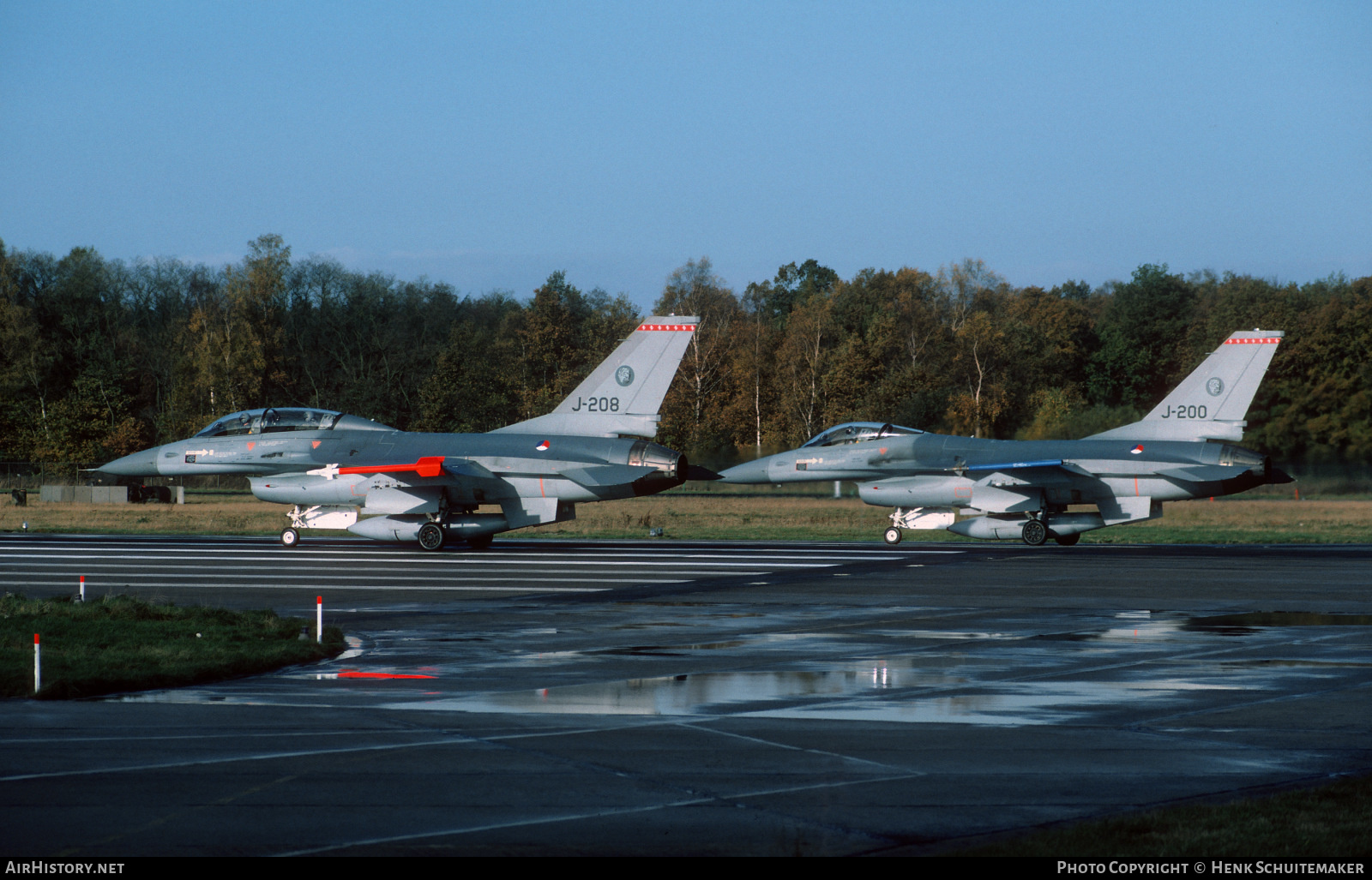 Aircraft Photo of J-208 | General Dynamics F-16B Fighting Falcon | Netherlands - Air Force | AirHistory.net #460222