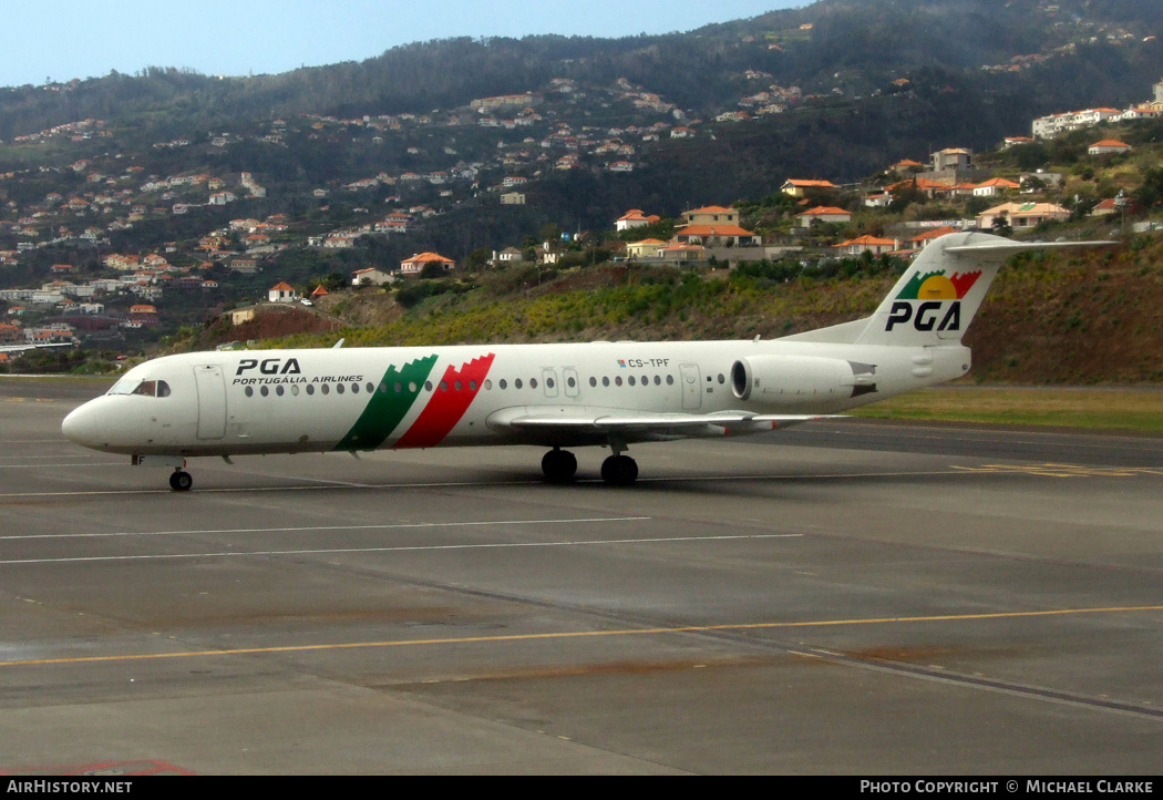 Aircraft Photo of CS-TPF | Fokker 100 (F28-0100) | Portugália Airlines - PGA | AirHistory.net #460274