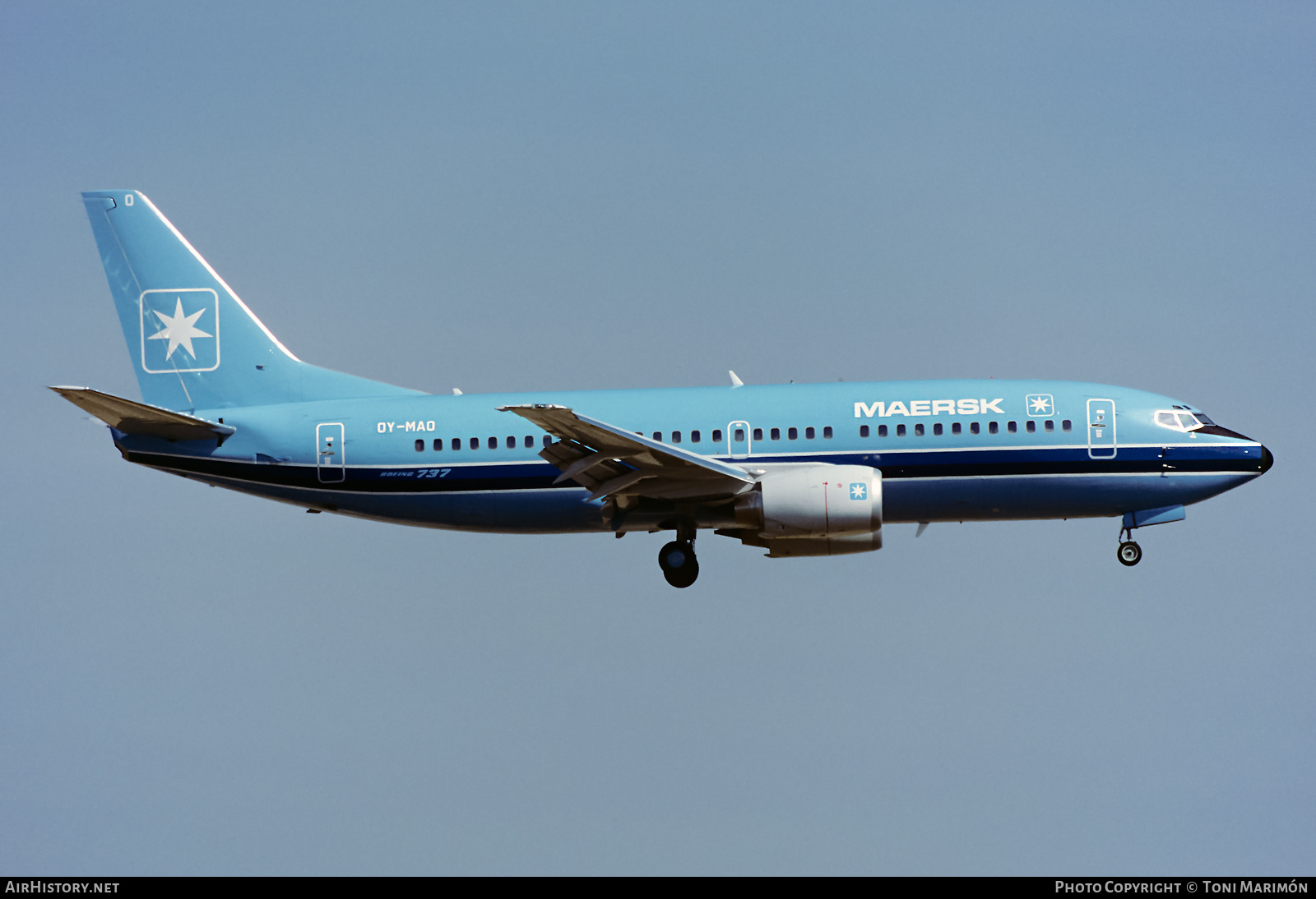 Aircraft Photo of OY-MAO | Boeing 737-3L9 | Maersk Air | AirHistory.net #460341