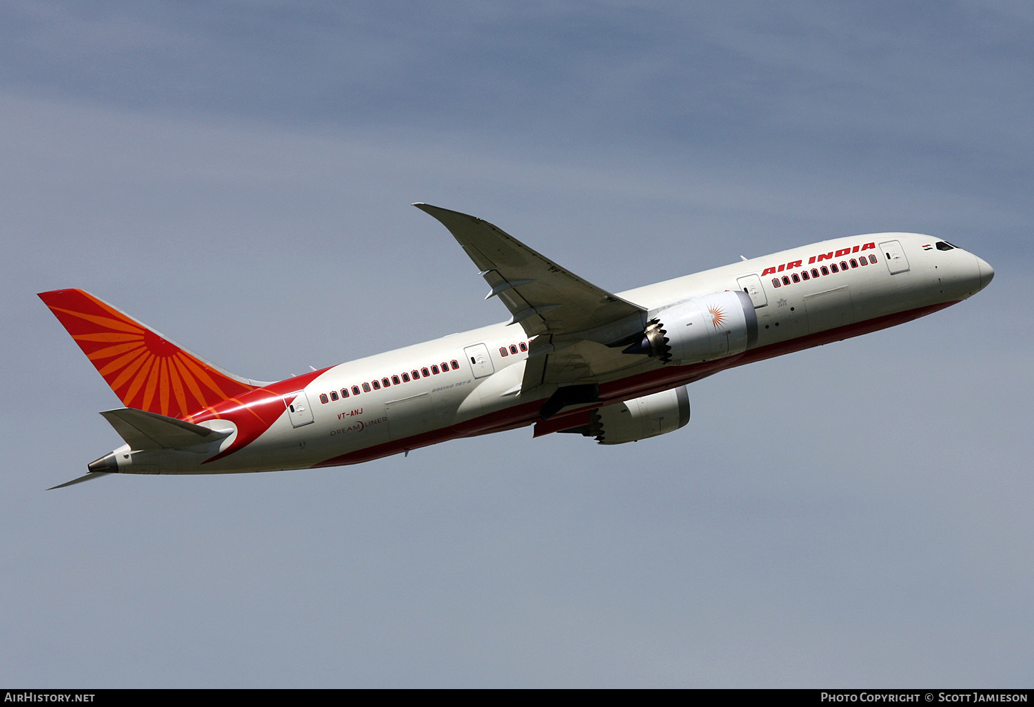 Aircraft Photo of VT-ANJ | Boeing 787-8 Dreamliner | Air India | AirHistory.net #460346
