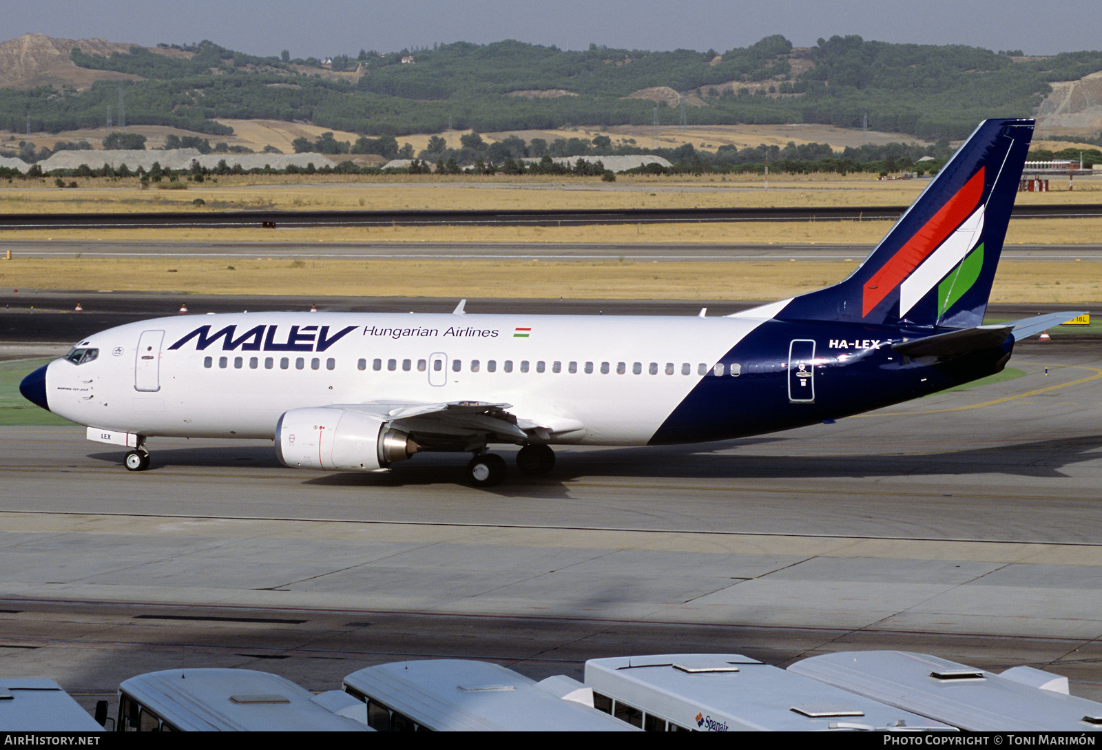 Aircraft Photo of HA-LEX | Boeing 737-3Y0 | Malév - Hungarian Airlines | AirHistory.net #460388