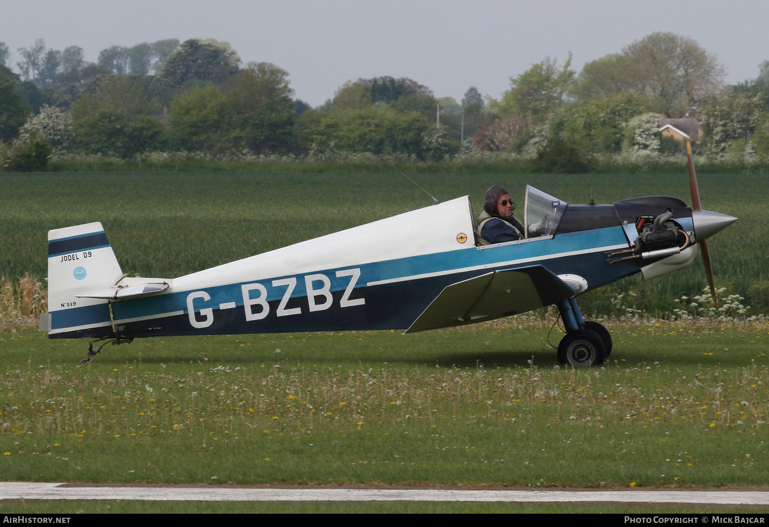 Aircraft Photo of G-BZBZ | Jodel D-92 Bebe | AirHistory.net #460396