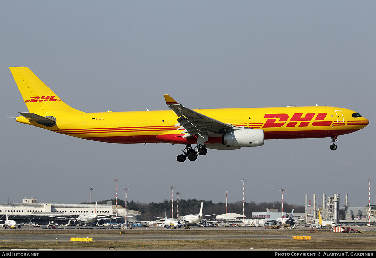 Aircraft Photo of D-ACVG | Airbus A330-343E/P2F | DHL International | AirHistory.net #460448