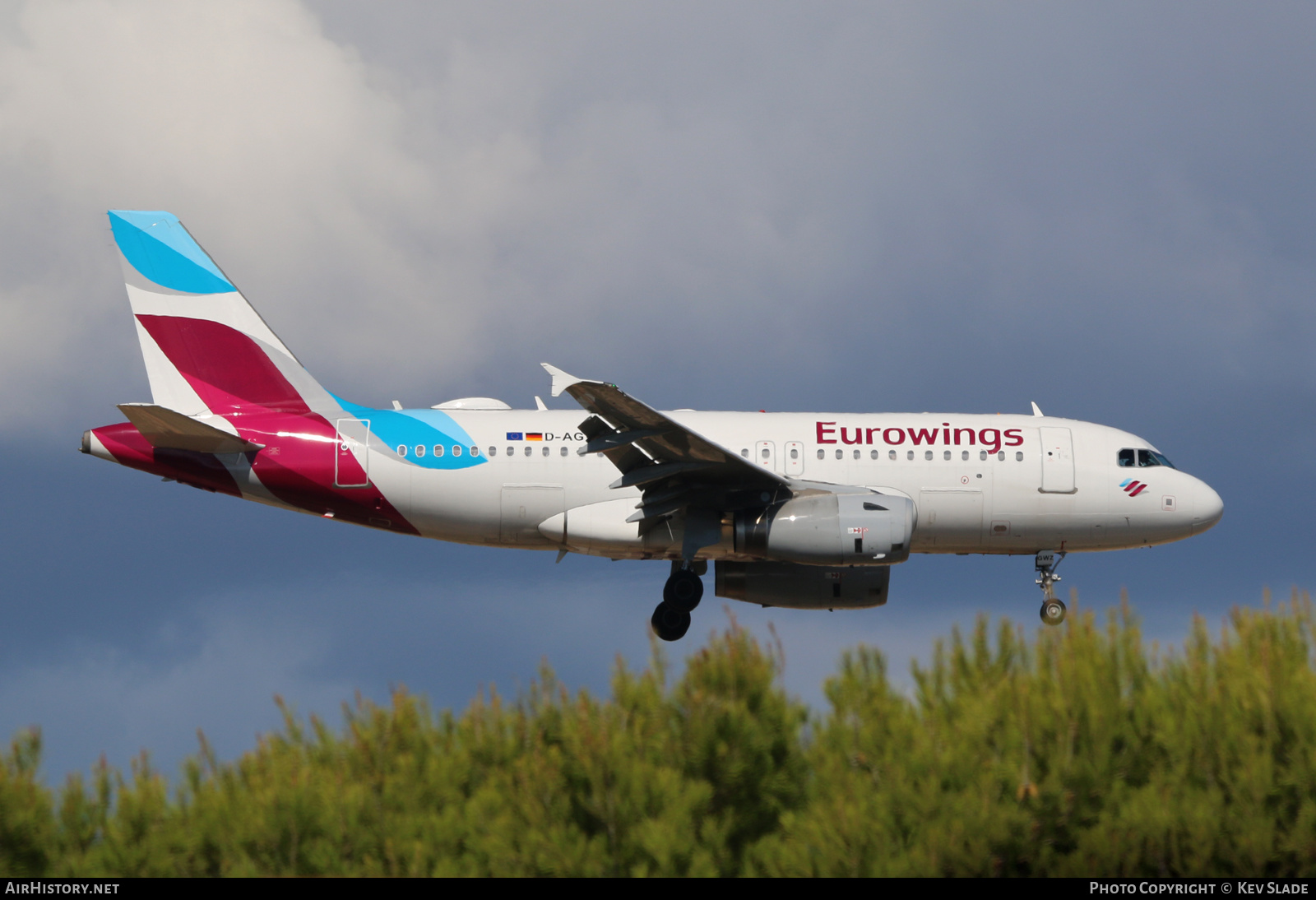 Aircraft Photo of D-AGWZ | Airbus A319-132 | Eurowings | AirHistory.net #460630