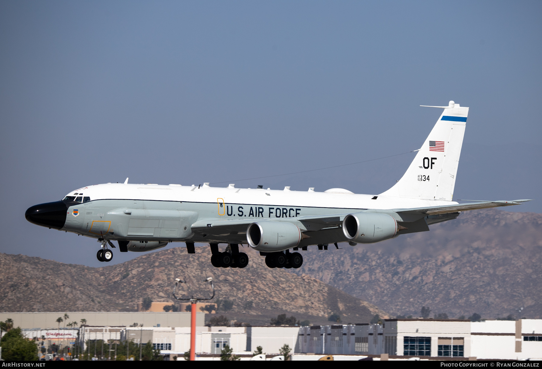 Aircraft Photo of 62-4134 / AF62-134 | Boeing RC-135W | USA - Air Force | AirHistory.net #460653
