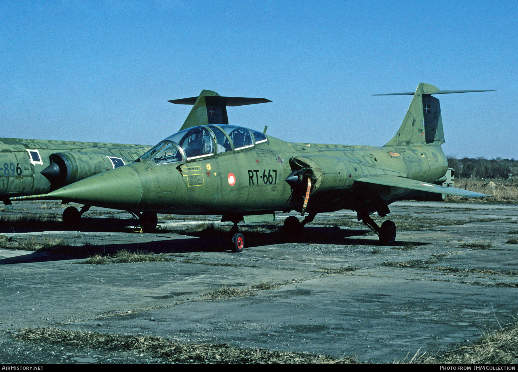 Aircraft Photo of RT-667 / 12667 | Lockheed CF-104D Starfighter Mk.2 | Denmark - Air Force | AirHistory.net #460885