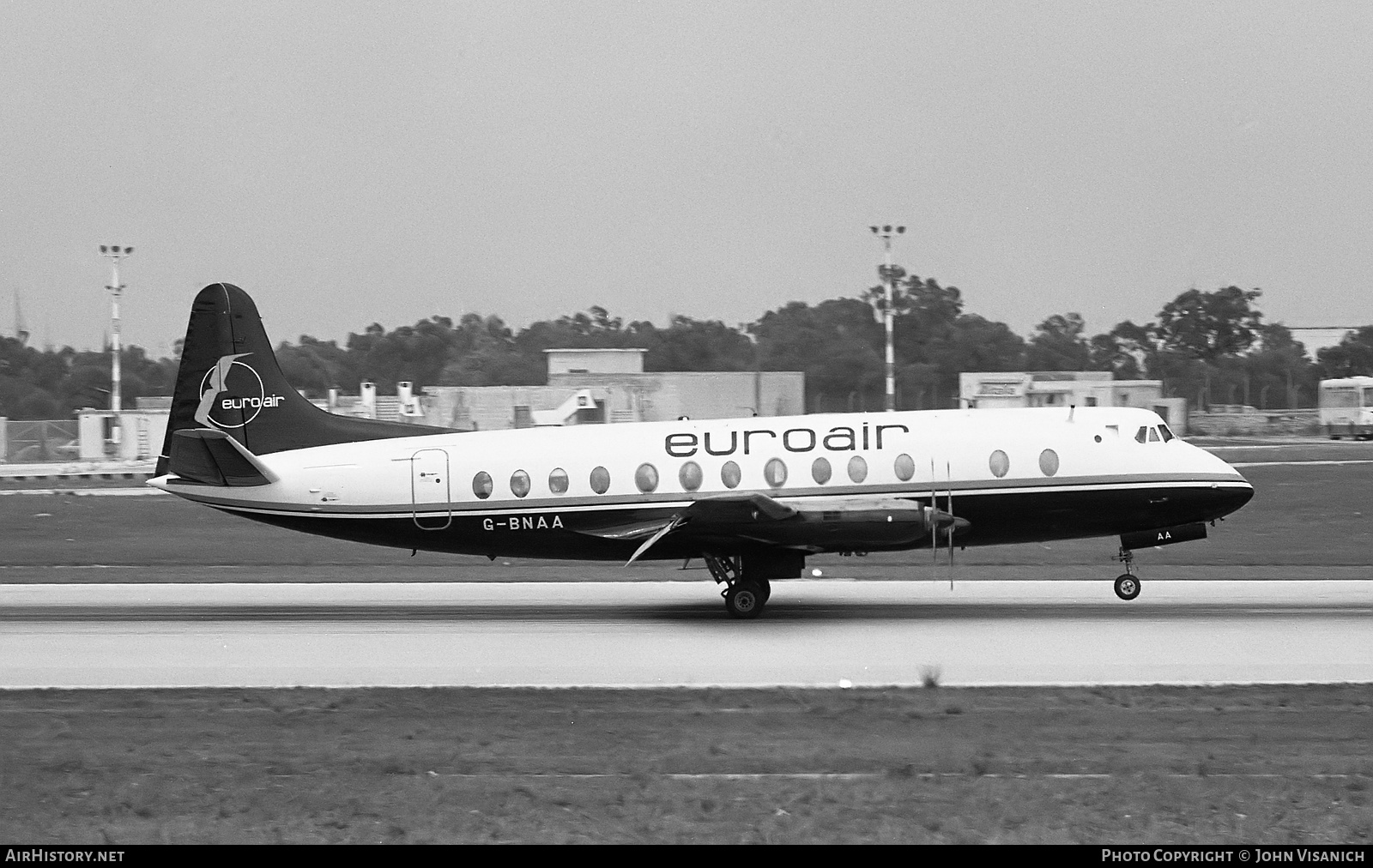 Aircraft Photo of G-BNAA | Vickers 806 Viscount | Euroair | AirHistory.net #460904