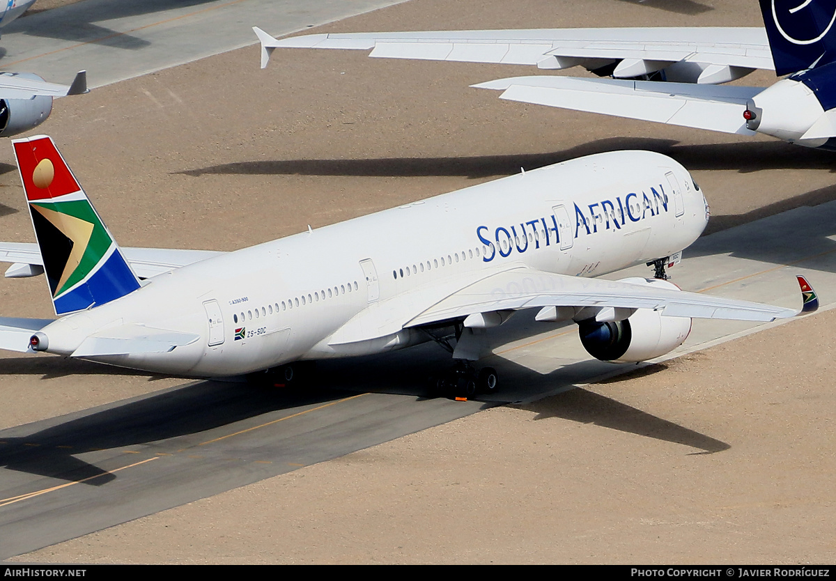 Aircraft Photo of ZS-SDC | Airbus A350-941 | South African Airways | AirHistory.net #460978