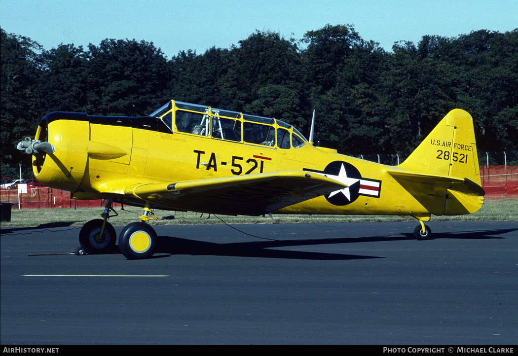 Aircraft Photo of G-TVIJ / 28521 | North American T-6J Harvard Mk IV | USA - Air Force | AirHistory.net #461052
