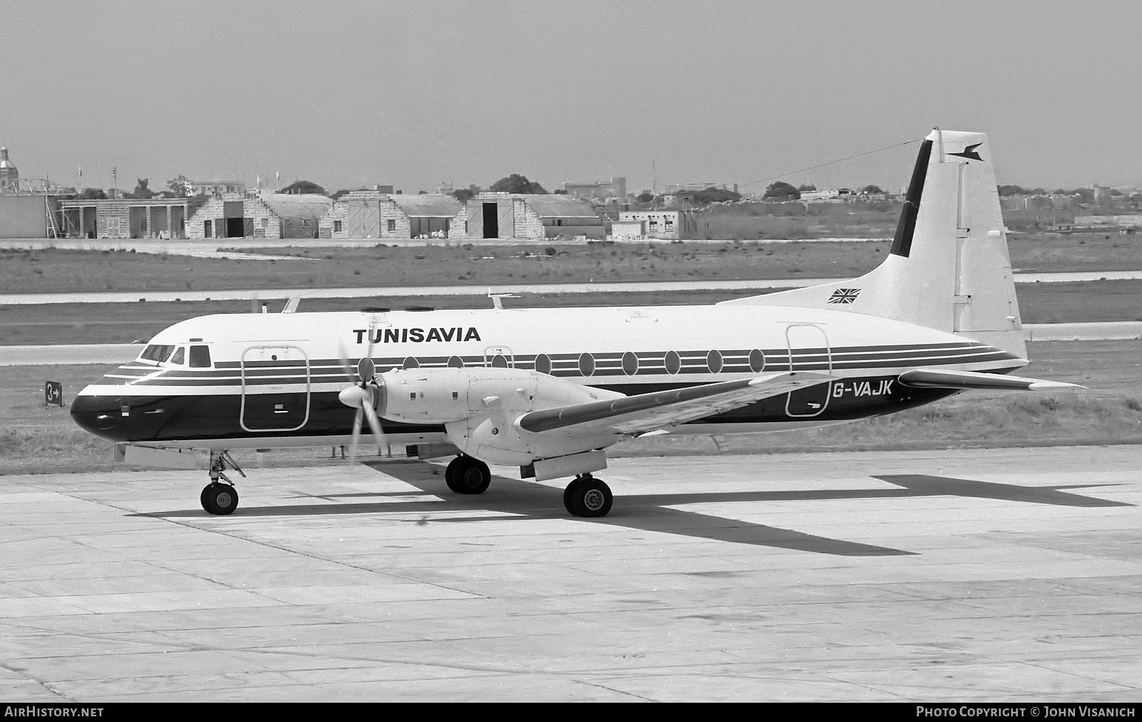 Aircraft Photo of G-VAJK | Hawker Siddeley HS-748 Srs1/105 | Tunisavia | AirHistory.net #461053