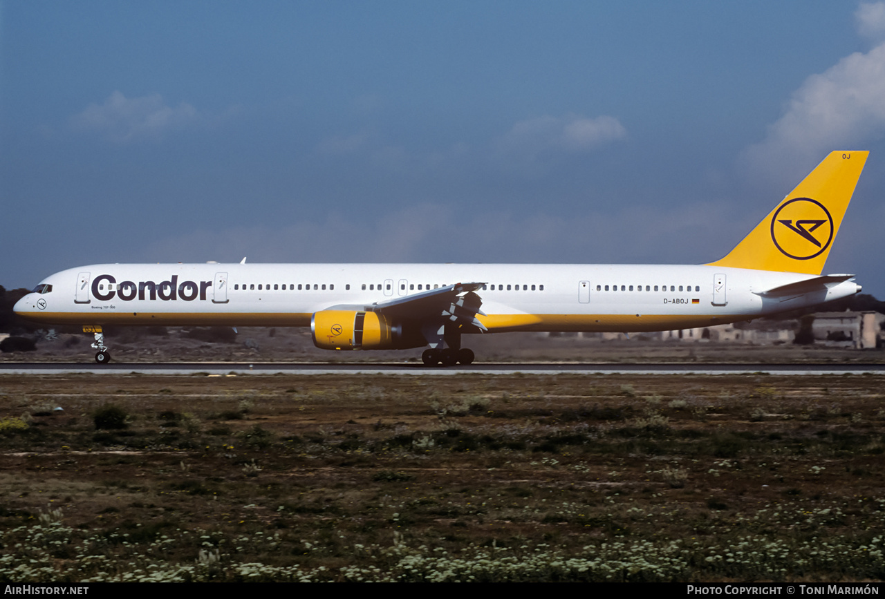 Aircraft Photo of D-ABOJ | Boeing 757-330 | Condor Flugdienst | AirHistory.net #461063
