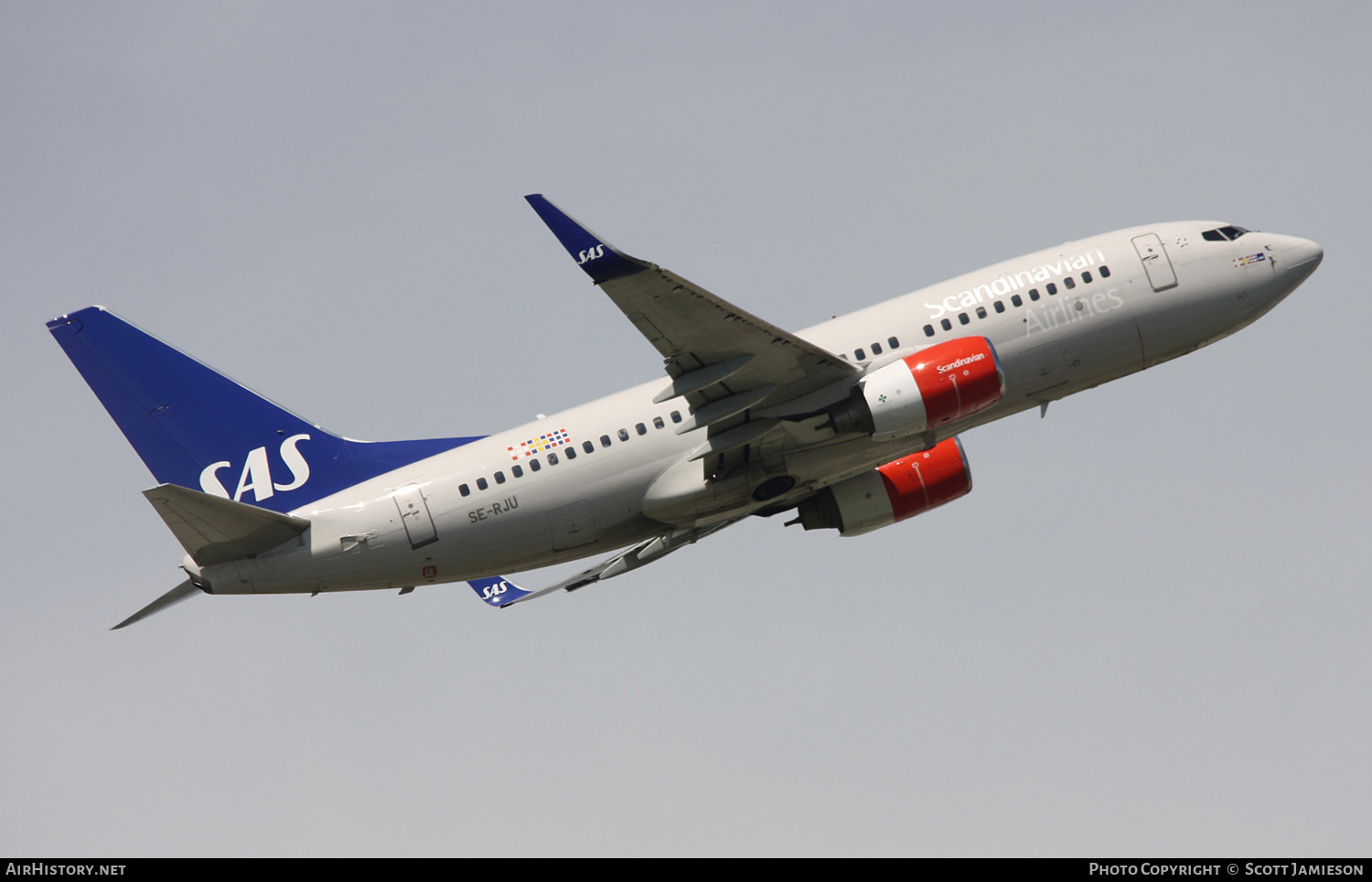 Aircraft Photo of SE-RJU | Boeing 737-76N | Scandinavian Airlines - SAS | AirHistory.net #461065
