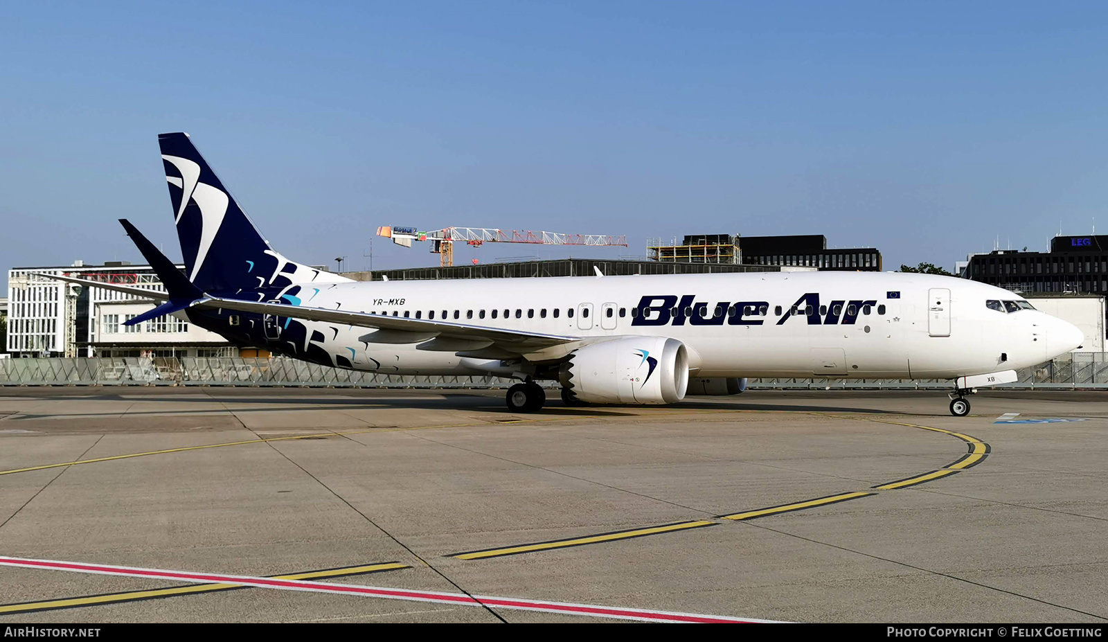 Aircraft Photo of YR-MXB | Boeing 737-8 Max 8 | Blue Air | AirHistory.net #461153