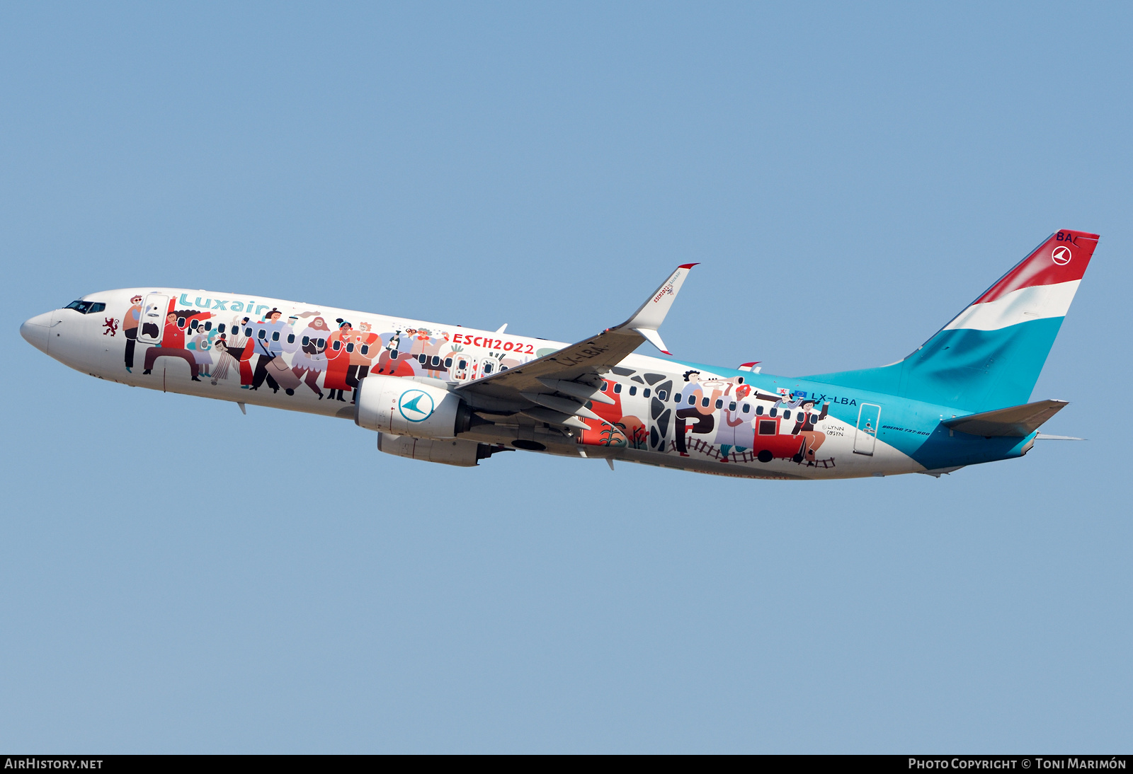 Aircraft Photo of LX-LBA | Boeing 737-8C9 | Luxair | AirHistory.net #461154