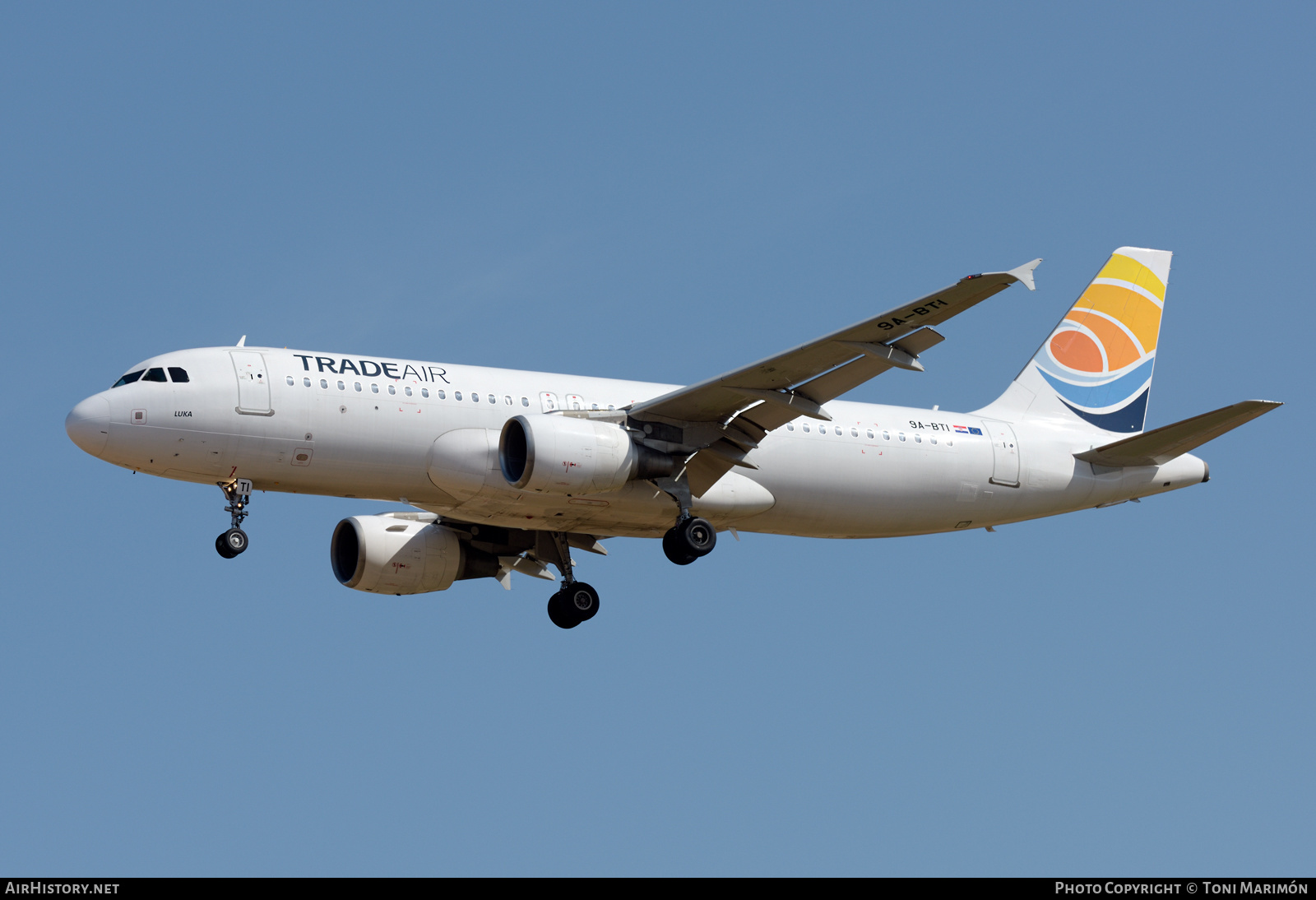 Aircraft Photo of 9A-BTI | Airbus A320-214 | Trade Air | AirHistory.net #461159