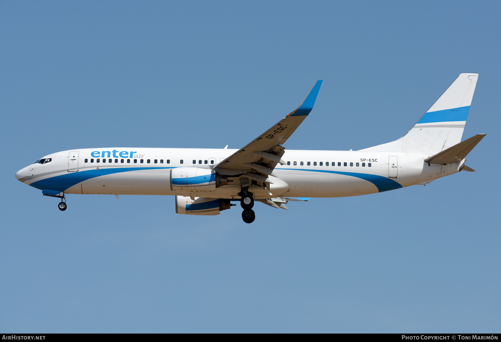 Aircraft Photo of SP-ESC | Boeing 737-8AS | Enter Air | AirHistory.net #461229