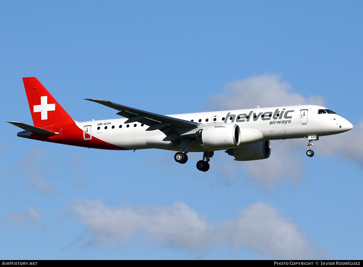 Aircraft Photo of HB-AZH | Embraer 190-E2 (ERJ-190-300) | Helvetic Airways | AirHistory.net #461237