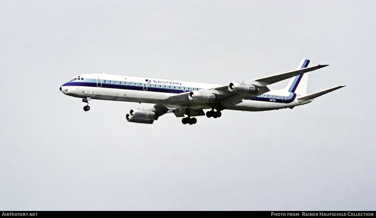 Aircraft Photo of N8759 | McDonnell Douglas DC-8-63PF | Eastern Air Lines | AirHistory.net #461238