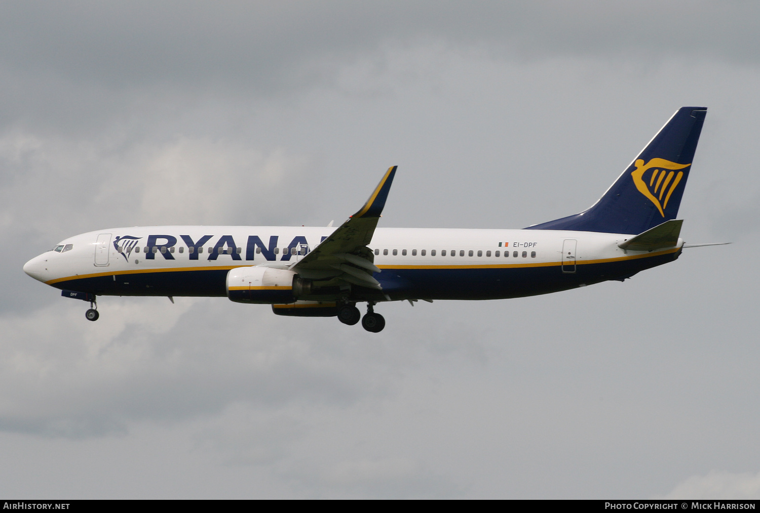 Aircraft Photo of EI-DPF | Boeing 737-8AS | Ryanair | AirHistory.net #461280