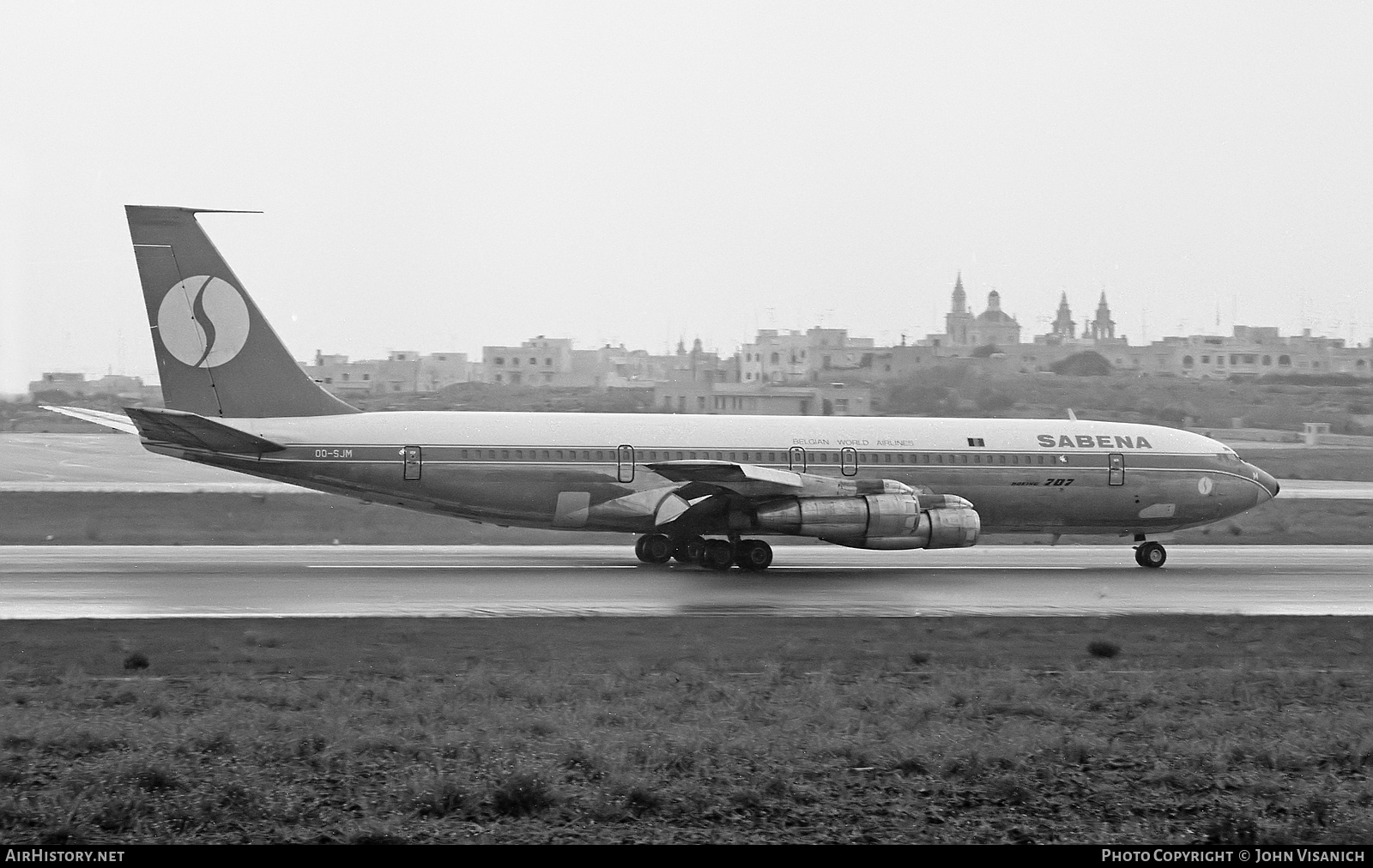 Aircraft Photo of OO-SJM | Boeing 707-329C | Sabena | AirHistory.net #461317