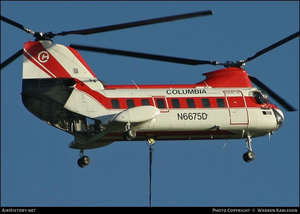 Aircraft Photo of N6675D | Boeing Vertol 107 | Columbia Helicopters | AirHistory.net #461319