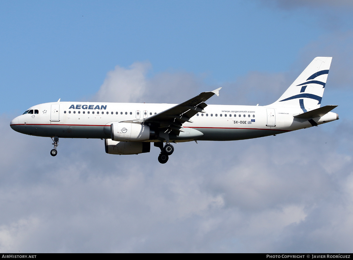 Aircraft Photo of SX-DGE | Airbus A320-232 | Aegean Airlines | AirHistory.net #461366