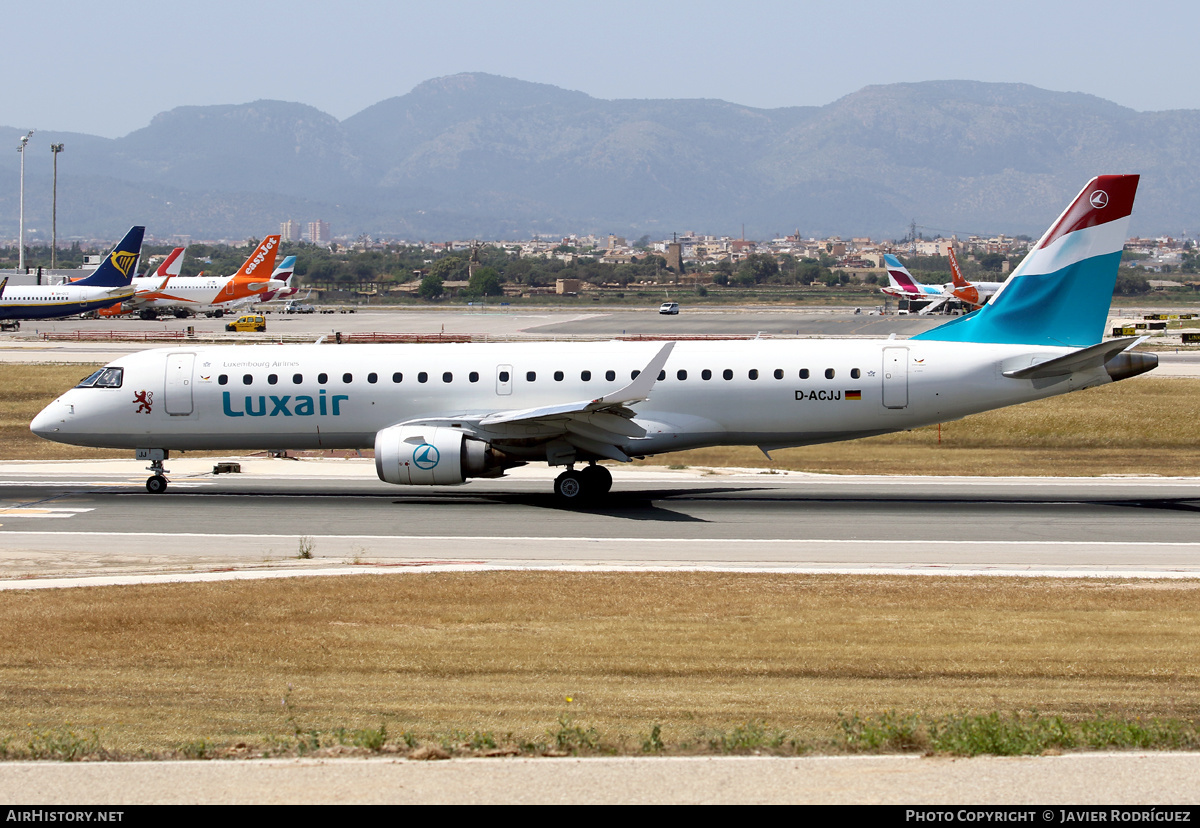 Aircraft Photo of D-ACJJ | Embraer 190LR (ERJ-190-100LR) | Luxair | AirHistory.net #461451