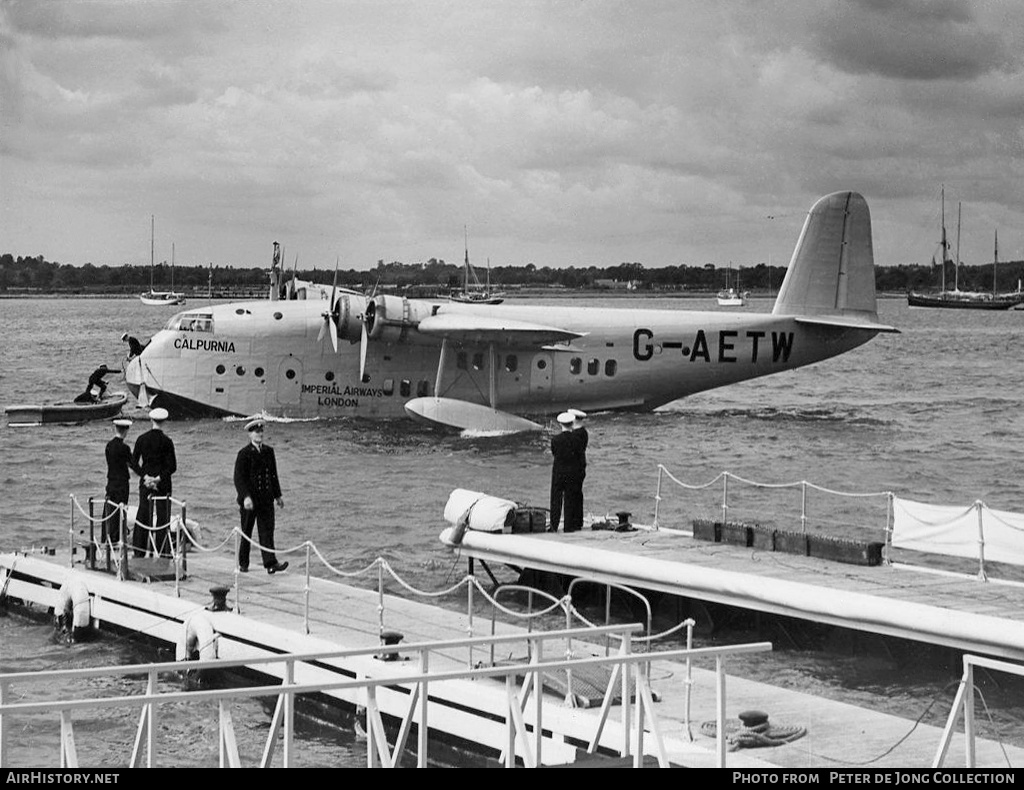 Aircraft Photo of G-AETW | Short S-23 Empire | Imperial Airways | AirHistory.net #461504