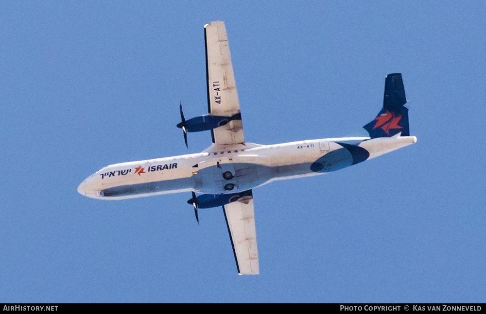 Aircraft Photo of 4X-ATI | ATR ATR-72-500 (ATR-72-212A) | Israir | AirHistory.net #461545