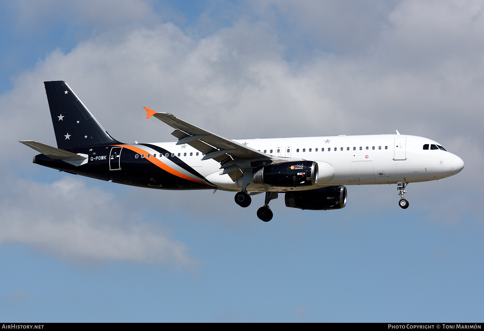 Aircraft Photo of G-POWK | Airbus A320-233 | Titan Airways | AirHistory.net #461551