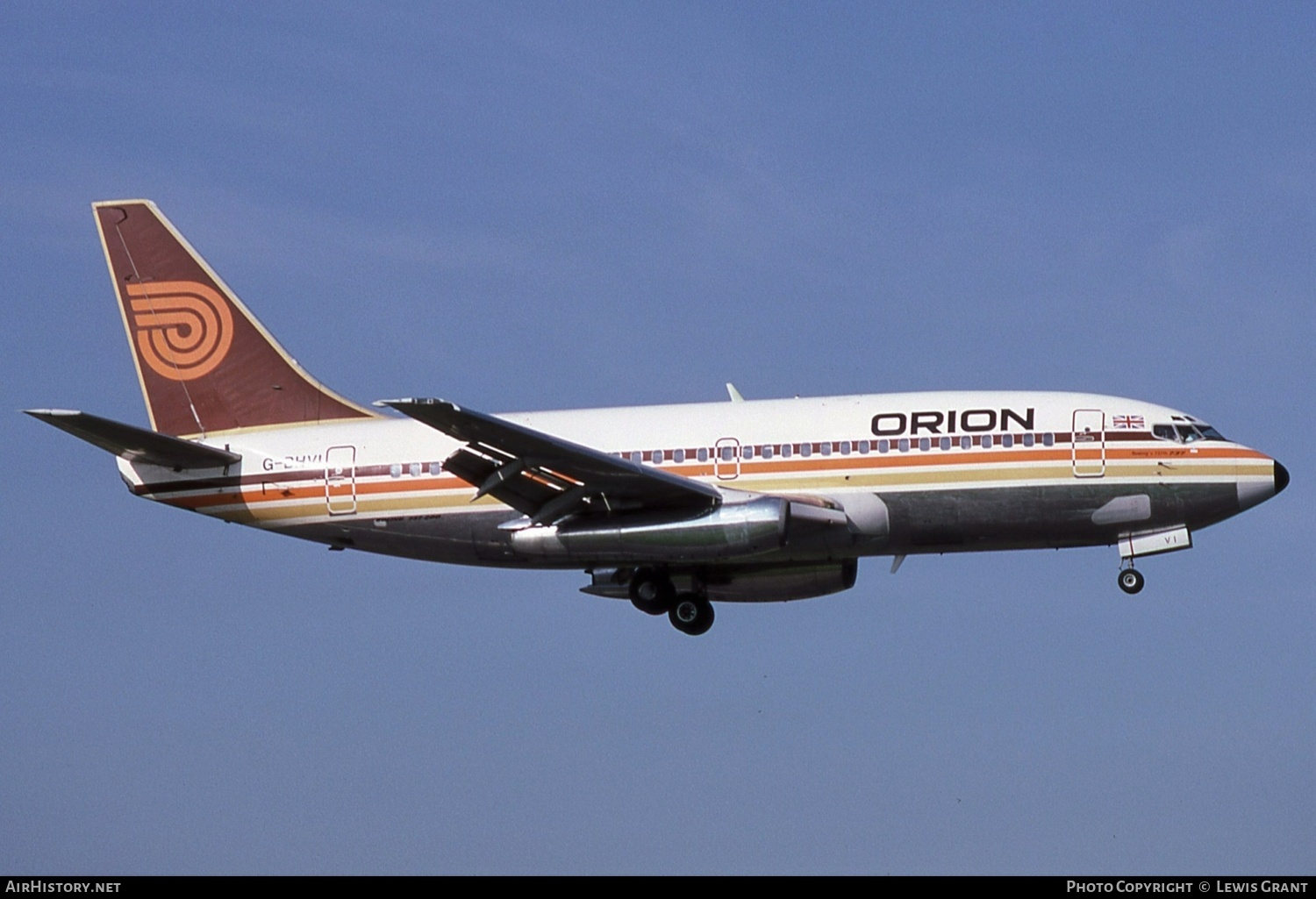 Aircraft Photo of G-BHVI | Boeing 737-2T5/Adv | Orion Airways | AirHistory.net #461557
