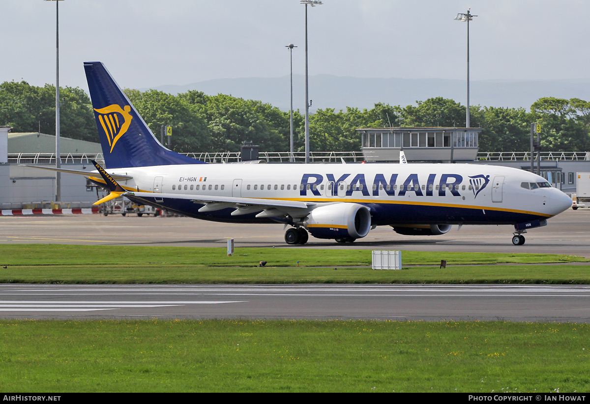 Aircraft Photo of EI-HGN | Boeing 737-8200 Max 200 | Ryanair | AirHistory.net #461621