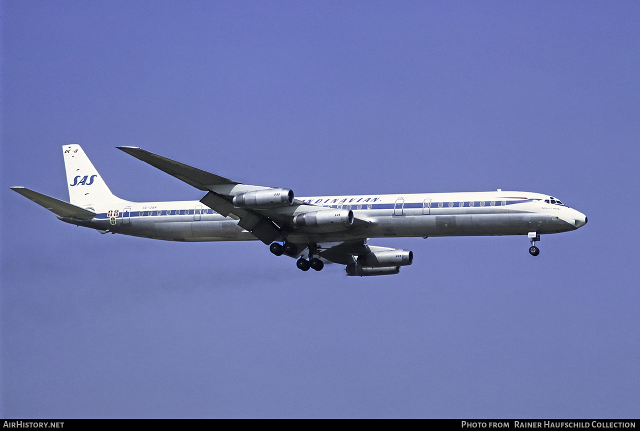 Aircraft Photo of SE-DBK | McDonnell Douglas DC-8-63 | Scandinavian Airlines - SAS | AirHistory.net #461624