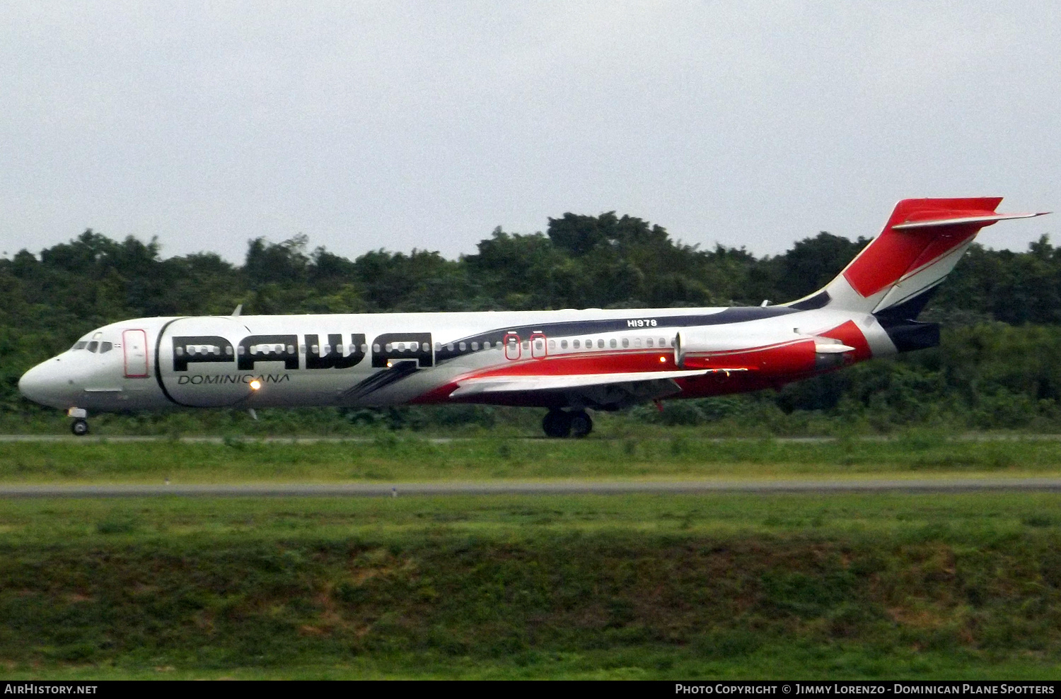 Aircraft Photo of HI978 | McDonnell Douglas MD-87 (DC-9-87) | PAWA Dominicana - Pan Am World Airways | AirHistory.net #461638